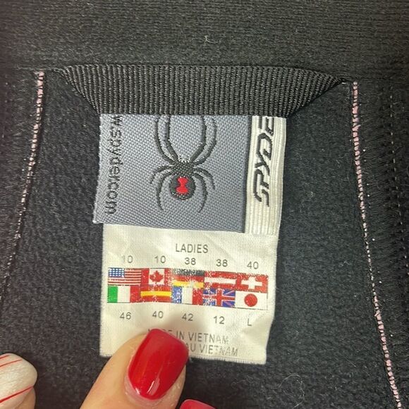 Spyder Pink Jacket Zip Up Size Large - Picture 6 of 9